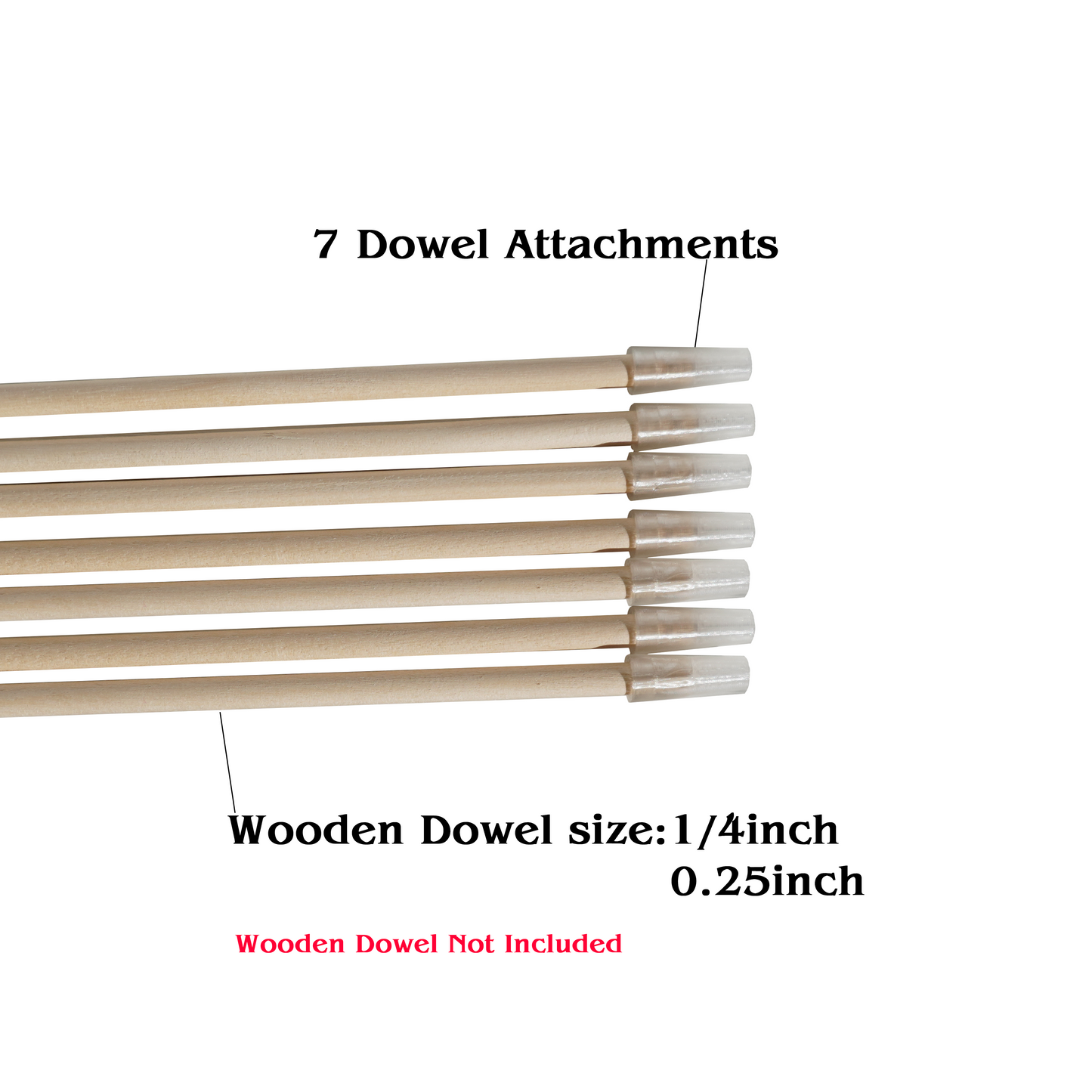 7 Pen Dowel Attachments