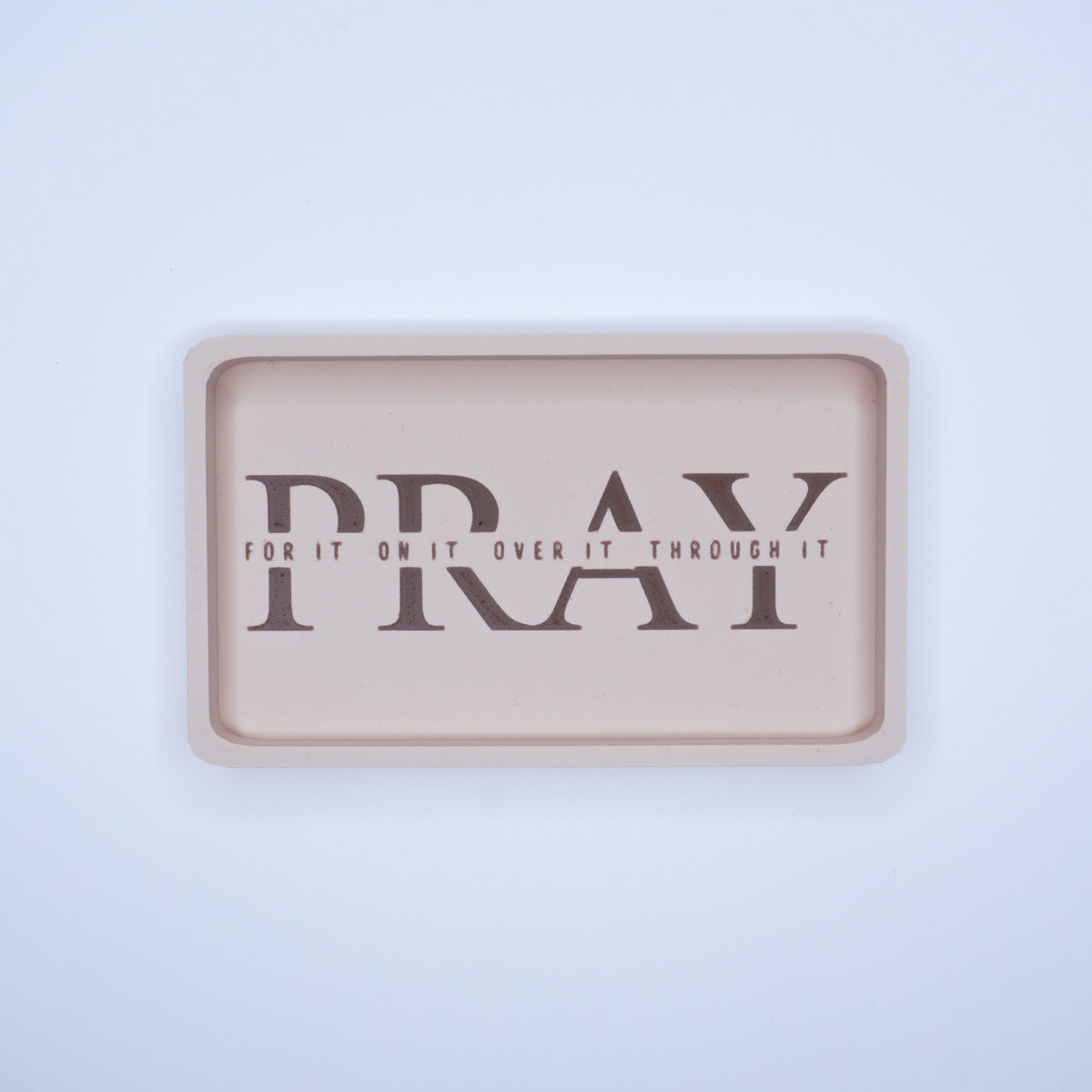 PRAY Rhinestone Tray