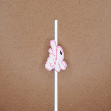 LA Mouse Glove Straw Toppers 5 Pack