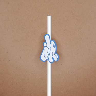 LA Mouse Glove Straw Toppers 5 Pack